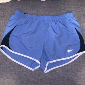 Blue Nike shorts